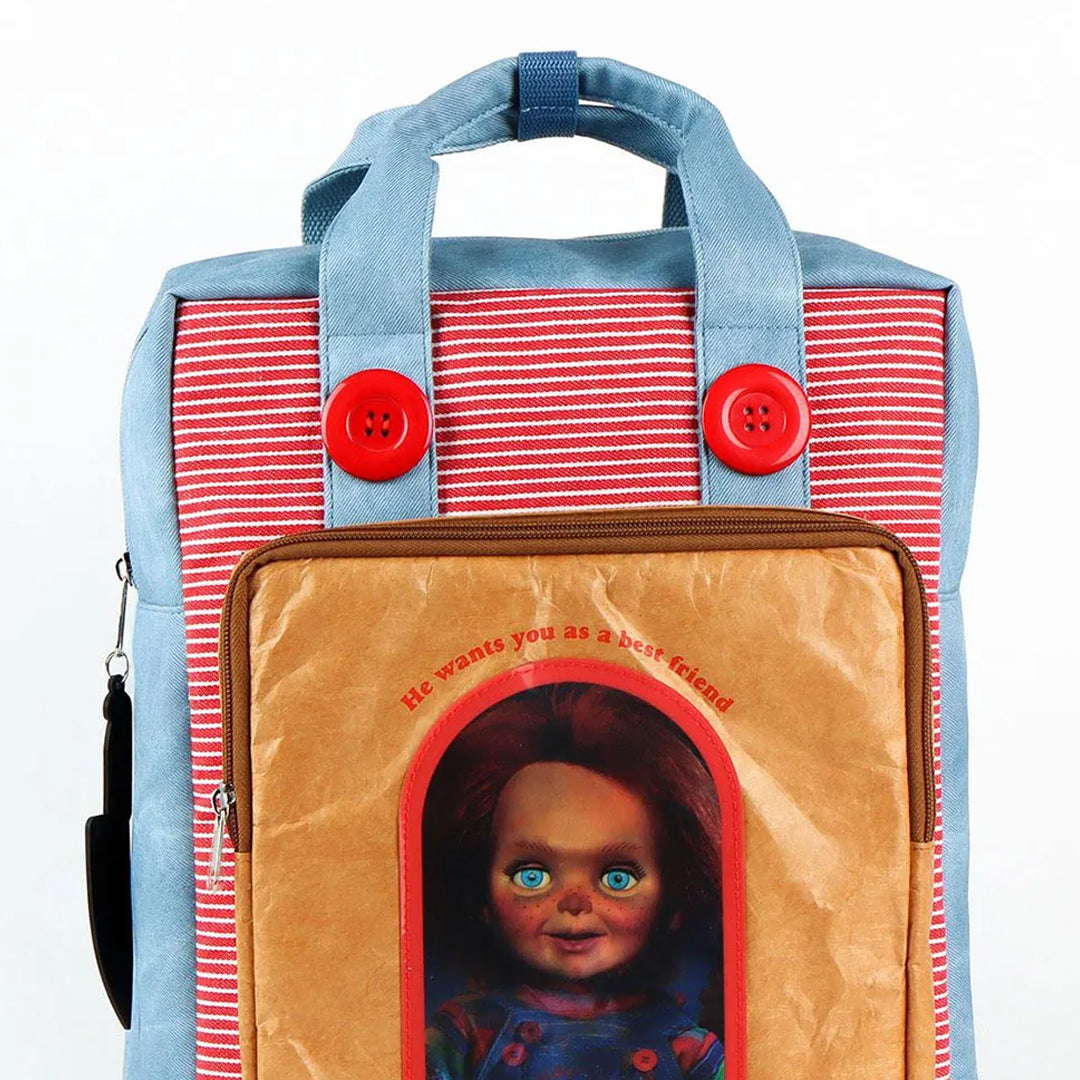 Chucky Faux Leather Casual Fashion Backpack