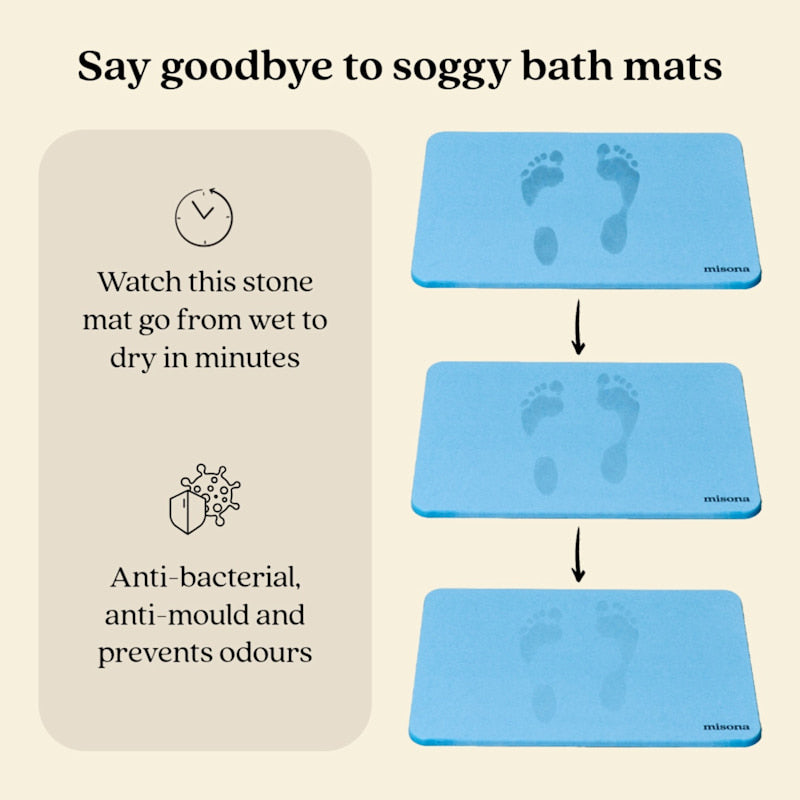Willy Diatomite Stone Bath Mat