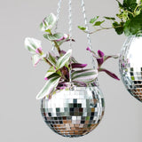 Disco Ball Hanging Planter 6in