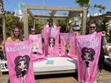 ClaireaBella Womens Personalised Beach Towel - Bride