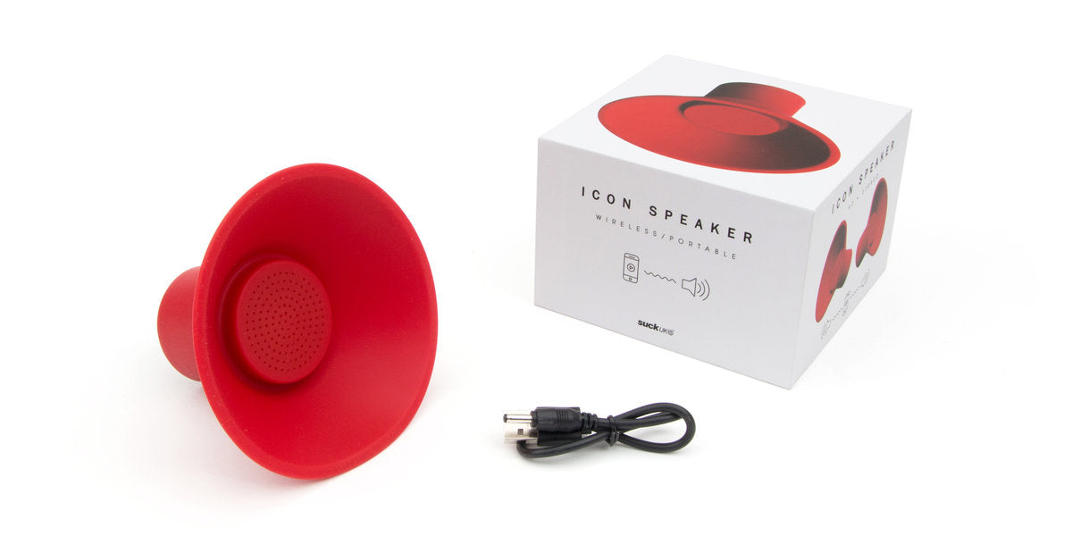 Red Wireless Icon Speaker