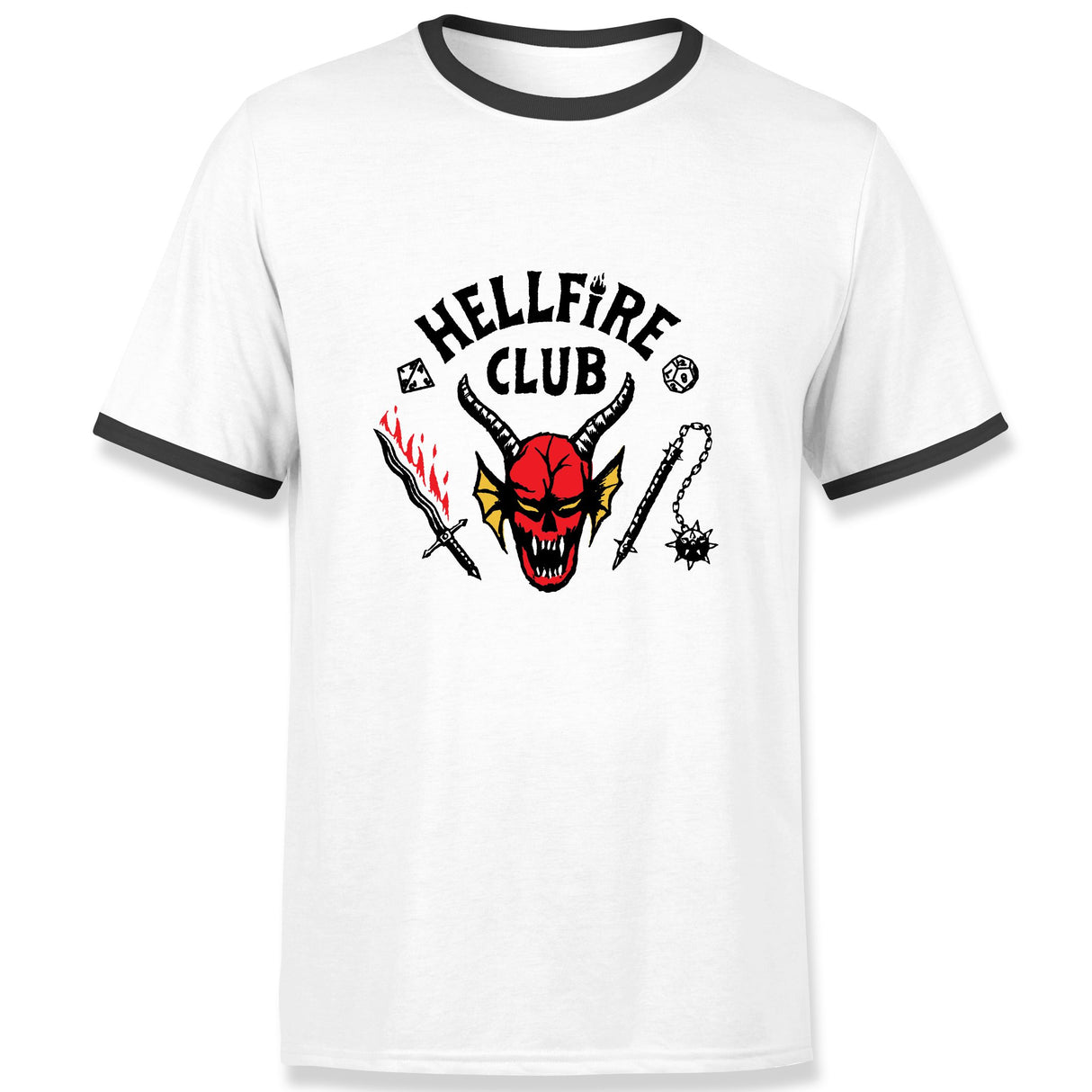 Stranger Things Hellfire Club Ringer T-Shirt
