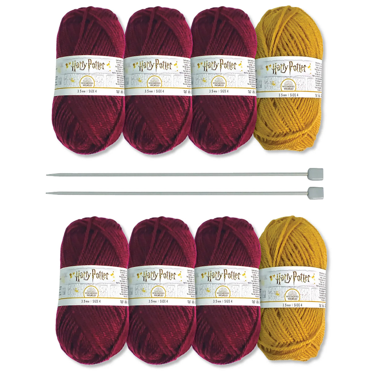 Eaglemoss Harry Potter Gryffindor Mittens & Slouch Socks Knit Kit