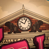 Back to the Future 40th Anniversary Hill Valley Art Print