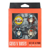 Guns N Roses 4 Pin Set