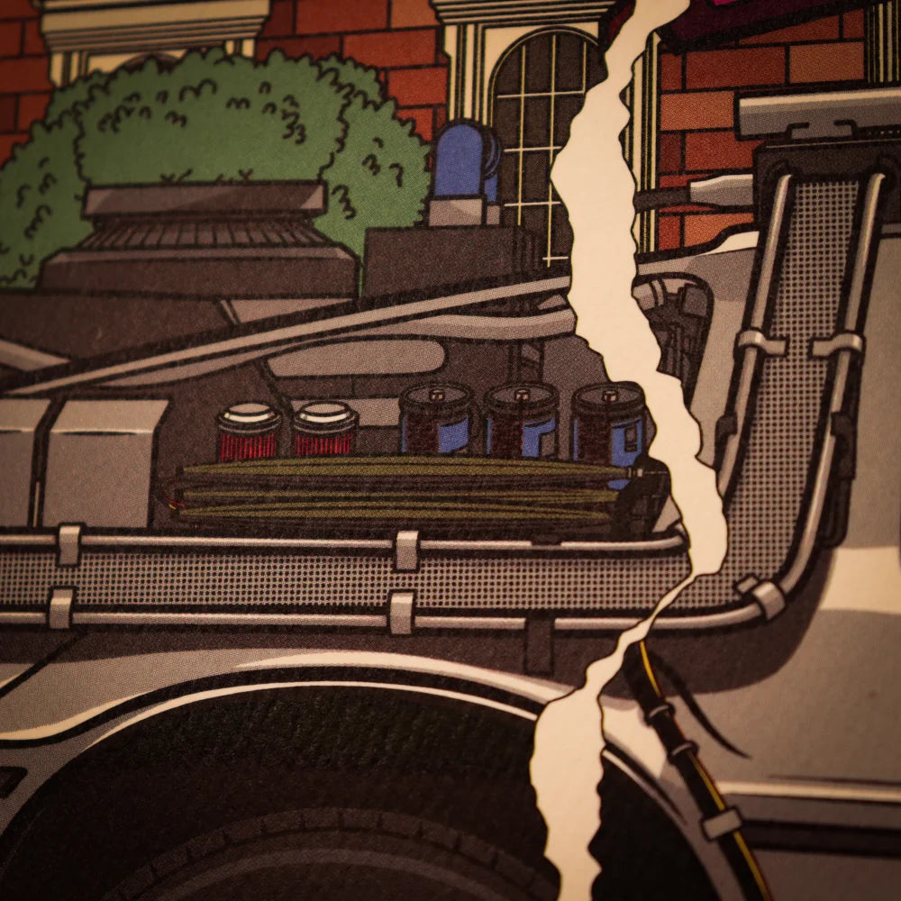 Back to the Future 40th Anniversary Hill Valley Art Print