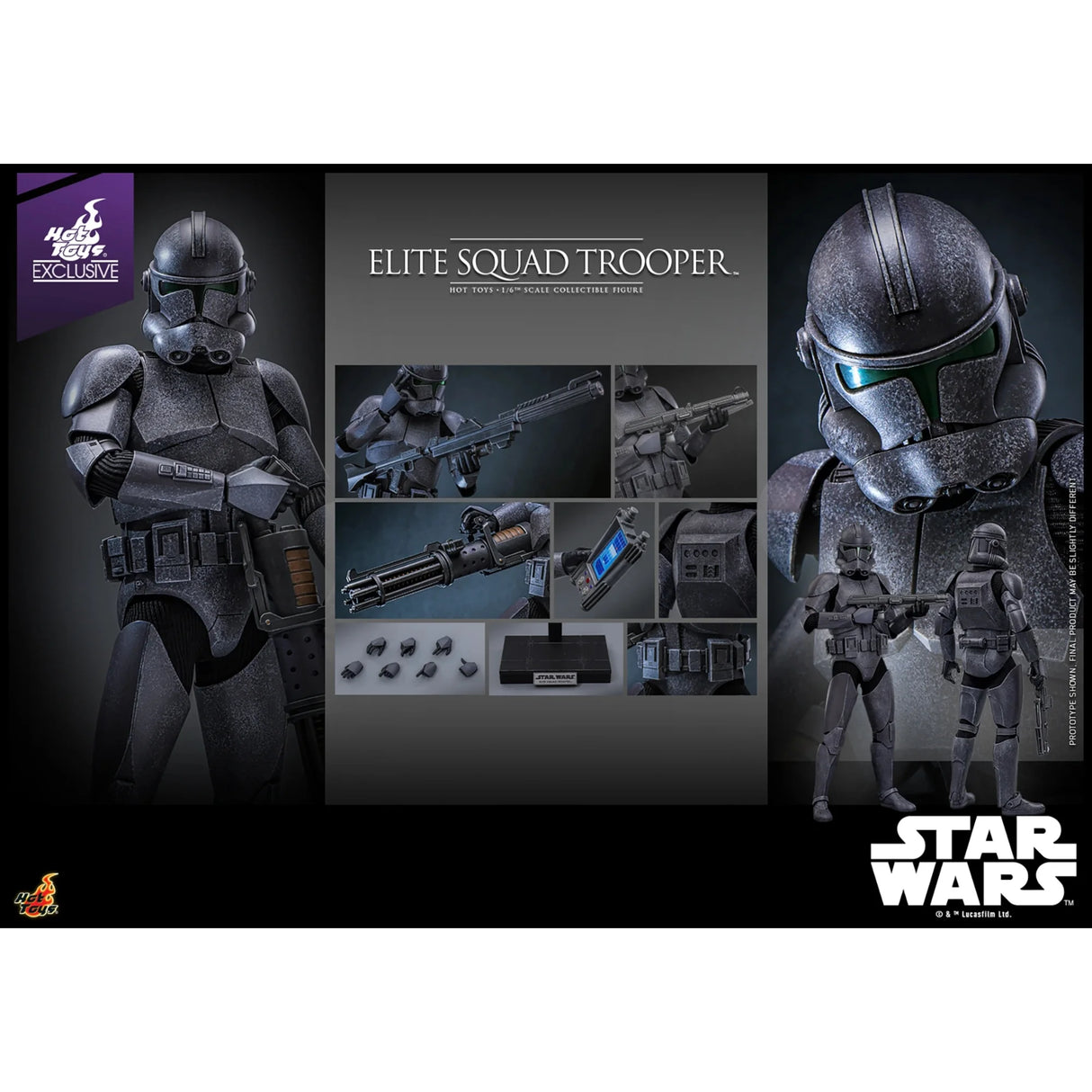 Hot Toys Star Wars Elite Squad Trooper 1/6th Scale Collectible Figure (30cm)