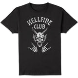 Stranger Things Hellfire Skull T-Shirt - Black