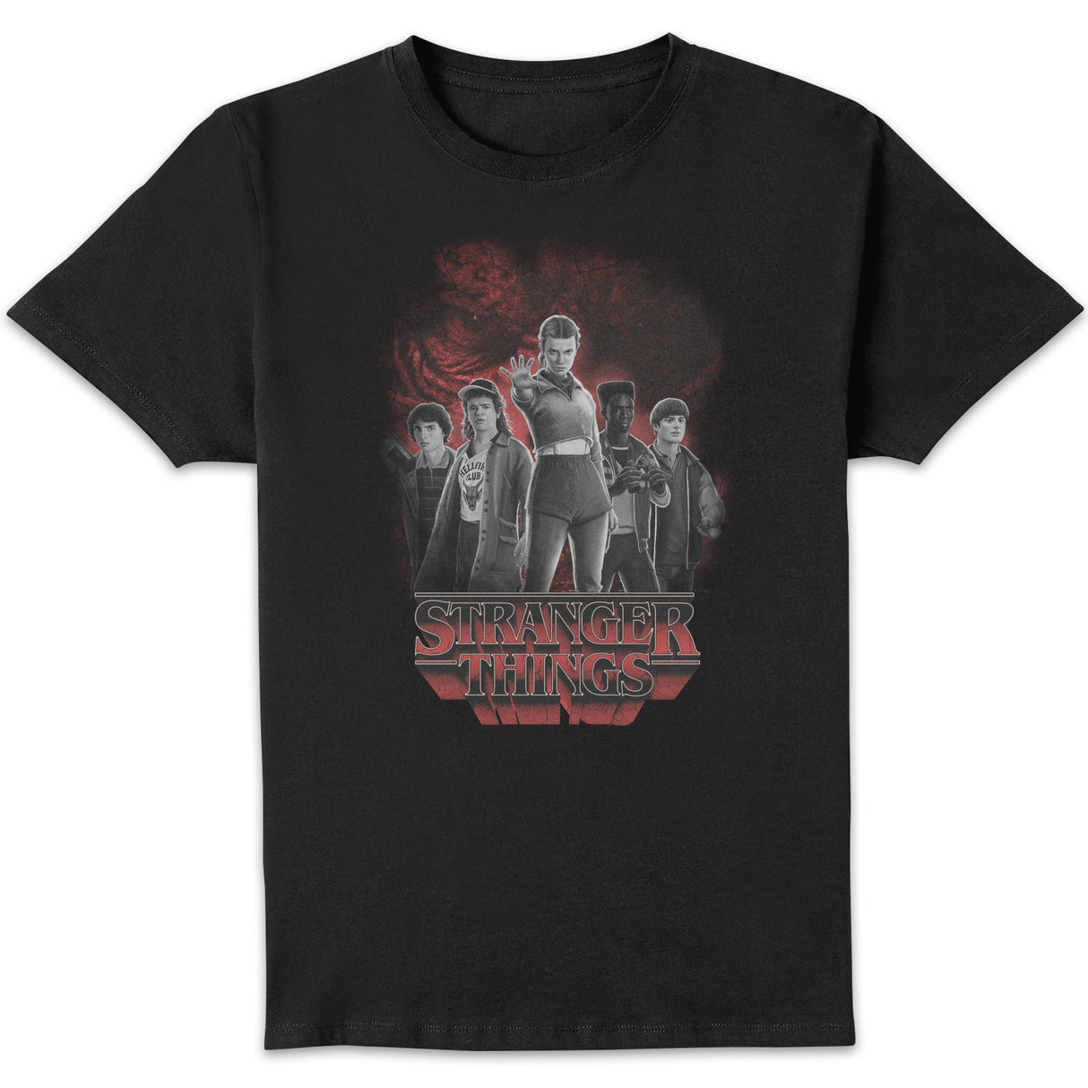 Stranger Things  Lineup T-Shirt - Black