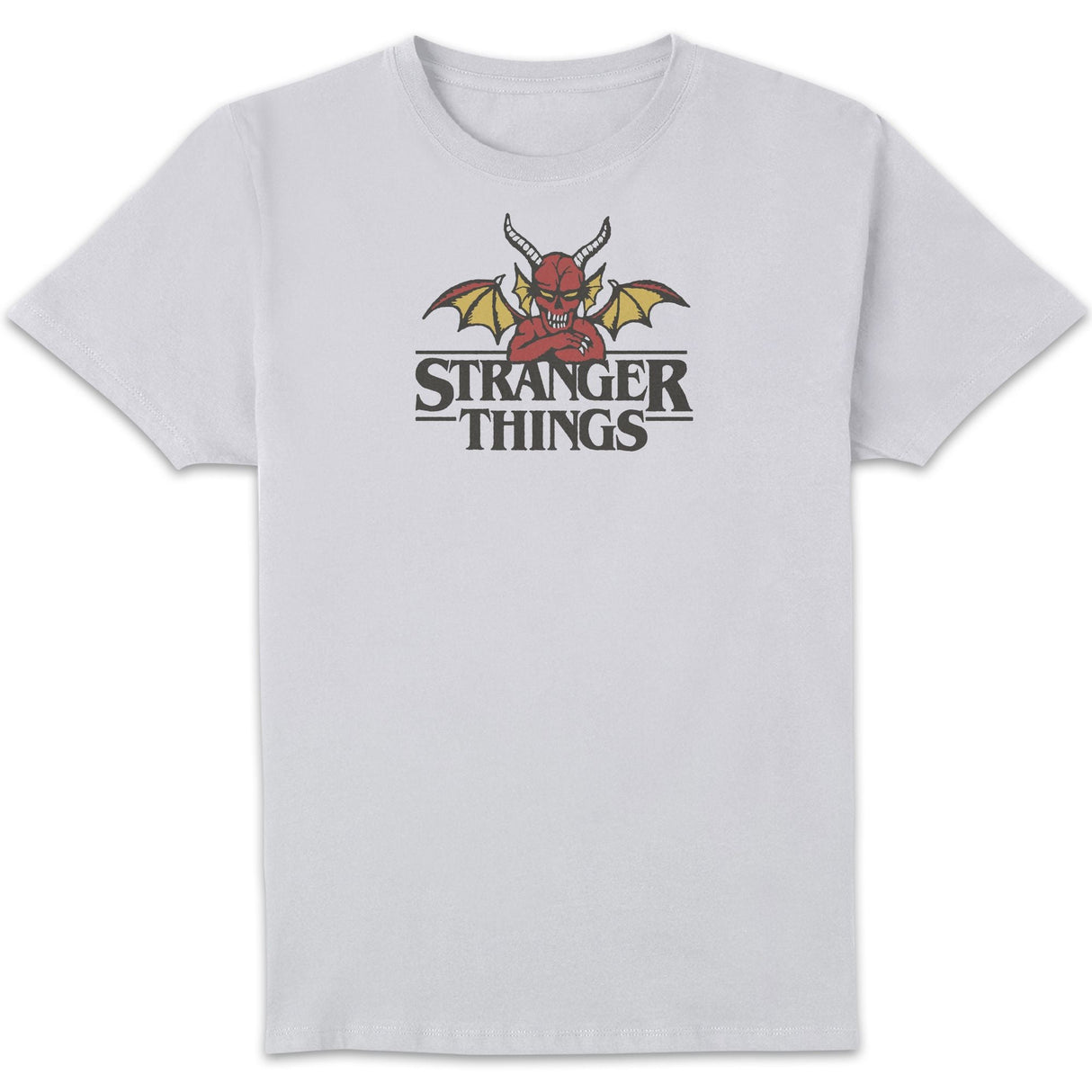 Stranger Things Hellfire Devil T-Shirt - White
