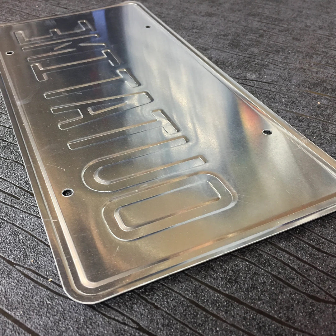 Back To The Future Replica 1/1 "Outatime" DeLorean License Plate