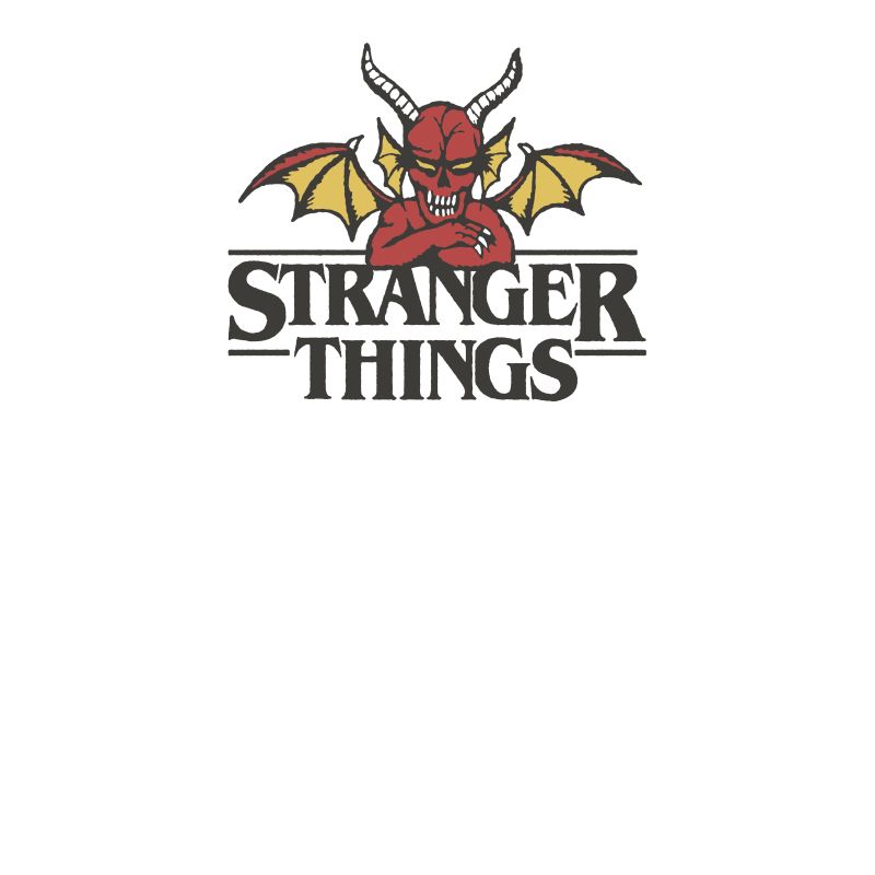 Stranger Things Hellfire Devil T-Shirt - White