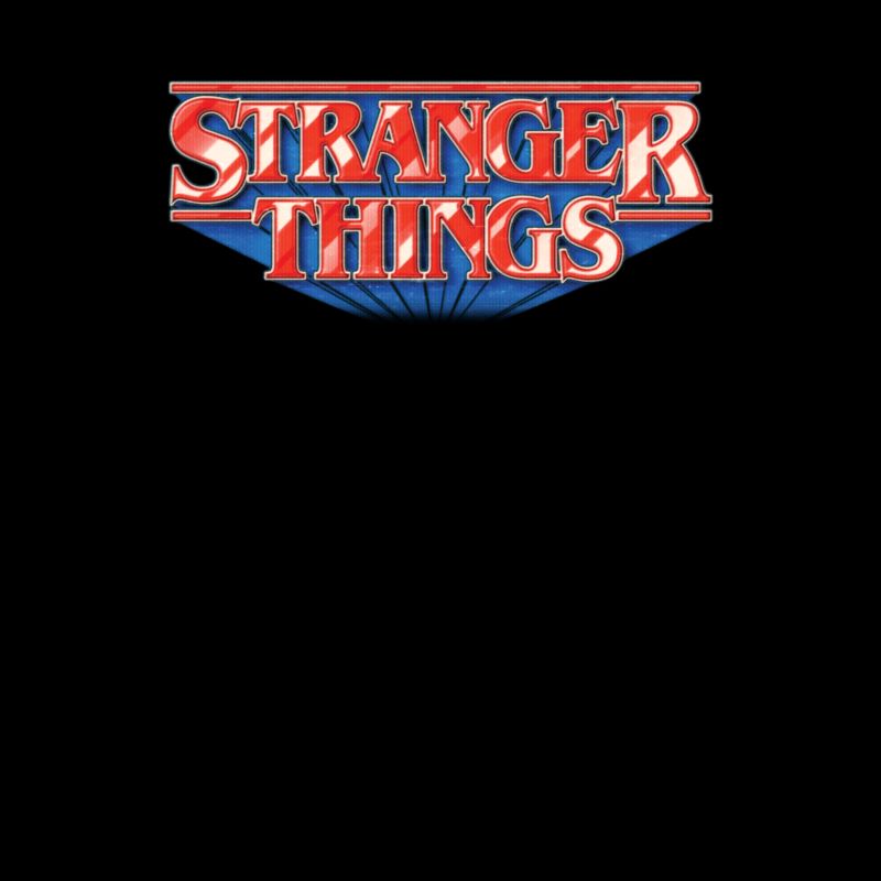 Stranger Things Retro Logo T-Shirt - Black