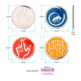 The Fantastic Four: First Steps Symbols Enamel Pin Set