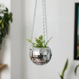 Disco Ball Hanging Planter 6in