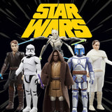 Star Wars Retro Collection Star Wars Episode II  Episode III Multipack 375 Inch Collectible Action Figure 6-Pack